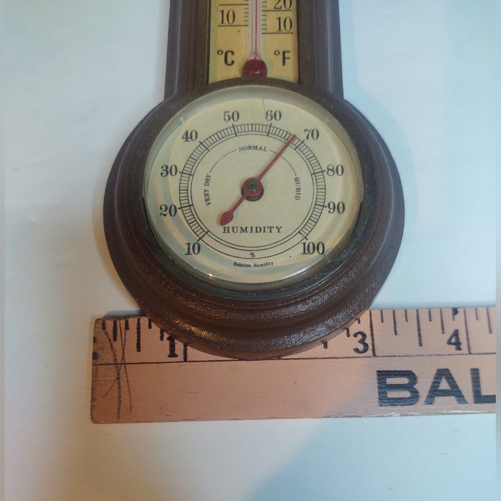 Vtg Springfield Temp & Humidity Gauge Works! - Picture 5 of 5
